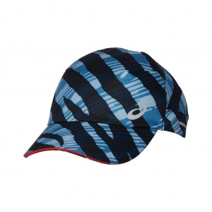Azure/Cherry Tomato Asics 3013A741.400 Graphic Woven Cap Hats & Headwear | CIMYN-4578