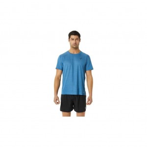 Azure Asics 2011C231.404 Ventilate Actibreeze Short Sleeve Top T-Shirts & Tops | KWMXR-4715