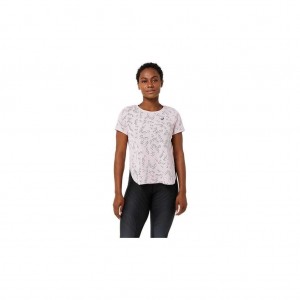 Barely Rose Asics 2012C228.701 Ventilate Actibreeze Short Sleeve Top T-Shirts & Tops | HUCGQ-7126