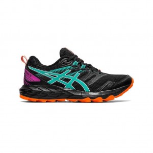 Black/Baltic Jewel Asics 1012A922.001 Gel-Sonoma 6 Trail Running Shoes | XHBSO-3014