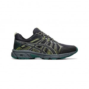 Black/Black Asics 1011B121.001 Gel-Venture 7 Trail Running Shoes | PSNAY-5049