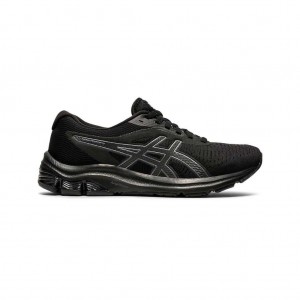 Black/Black Asics 1012A724.002 Gel-Pulse 12 Running Shoes | DBMJQ-1068