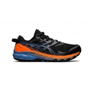 Black/Blue Harmony Asics 1011B328.002 Gel-Trabuco 10 Gtx Trail Running Shoes | GEDPF-9781