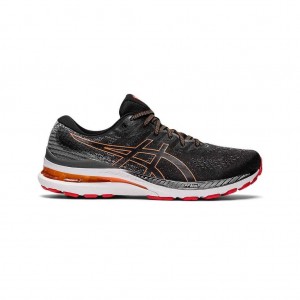Black/Clay Grey Asics 1011B189.005 Gel-Kayano 28 Running Shoes | KSVBL-4567