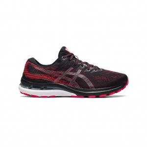 Black/Electric Red Asics 1011B188.002 Gel-Kayano 28 (2E) Running Shoes | QHKBP-6483