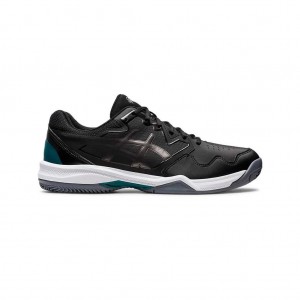 Black/Gunmetal Asics 1041A224.003 Gel-Dedicate 7 Clay Tennis Shoes | EDUHF-2675