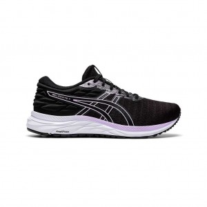 Black/Lilac Tech Asics 1012A564.001 Gel-Excite 7 Twist Running Shoes | IMEFB-2079
