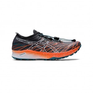 Black/Nova Orange Asics 1012B176.002 Fujispeed Trail Running Shoes | JEXDK-7601