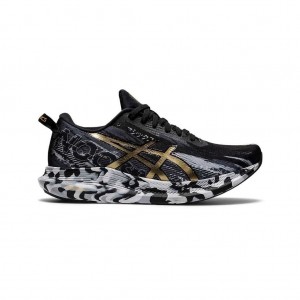 Black/Pure Gold Asics 1012A898.001 Noosa Tri 13 Running Shoes | RCPHT-8715