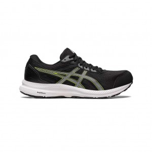 Black/Pure Silver Asics 1011B492.007 Gel-Contend 8 Running Shoes | PVFZA-2430