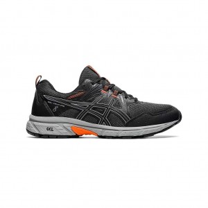 Black/Sheet Rock Asics 1011A824.004 Gel-Venture 8 Trail Running Shoes | YJEIF-0672