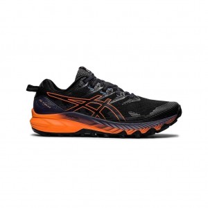 Black/Shocking Orange Asics 1011B329.001 Gel-Trabuco 10 Trail Running Shoes | GEQIS-2403