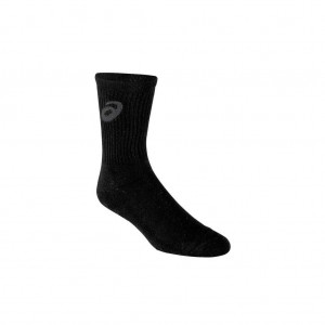 Black/Steel Asics ZK1454.9094 Team Crew Socks Socks | LADYV-9786