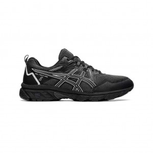 Black/White Asics 1011A824.006 Gel-Venture 8 Trail Running Shoes | YDZFE-3126