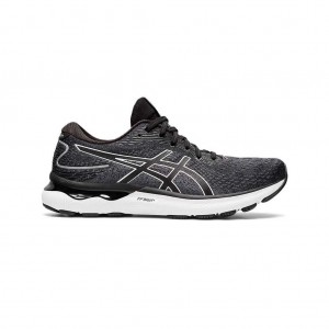 Black/White Asics 1011B363.001 Gel-Nimbus 24 Extra Wide Running Shoes | NZCSJ-9163