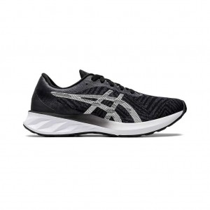 Black/White Asics 1012A700.001 Roadblast Running Shoes | RBVHS-6590
