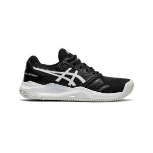 Black/White Asics 1042A165.001 Gel-Challenger 13 Clay Tennis Shoes | ZHSBR-6984