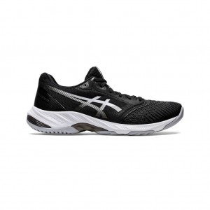 Black/White Asics 1051A073.001 Netburner Ballistic Ff 3 Volleyball Shoes | YPWJQ-4907