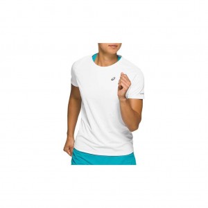 Brilliant White Asics 2012A770.100 Ventilate Short Sleeve Top T-Shirts & Tops | SFCQK-4183
