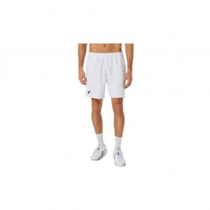 Brilliant White Asics 2041A261.100 Court 9in Short Shorts | GJMXR-5691