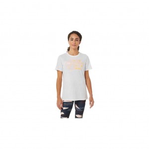 Brilliant White Asics 2042A217.100 Graphic Tee T-Shirts & Tops | HIYLR-0643