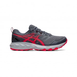 Carrier Grey/Electric Red Asics 1011B050.029 Gel-Sonoma 6 Trail Running Shoes | EGDWV-6092