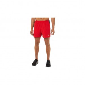 Electric Red Heather/Carrier Grey Asics 2011A616.626 5in PR Lyte Short Shorts | KTOAR-9430