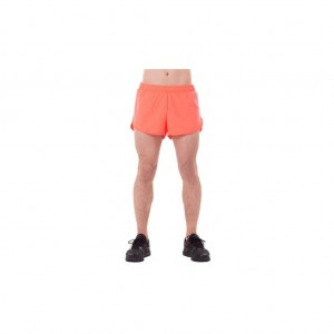 Fiery Coral Asics MS3497.0694 Split Short Shorts | UQADX-8190
