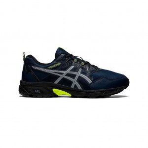 French Blue/Safety Yellow Asics 1011B316.400 Gel-Venture 8 Awl Trail Running Shoes | MBIZK-7530