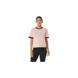Frosted Rose Asics 2032C441.667 W Kate Mesh Short Sleeve T-Shirts & Tops | QHXVJ-9526