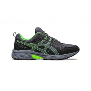 Graphite Grey/Green Gecko Asics 1011B261.021 Gel-Venture 7 Trail Running Shoes | HYZAU-0182