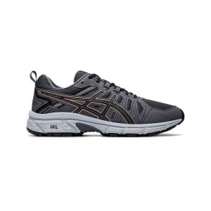 Graphite Grey/Rose Gold Asics 1012A477.022 Gel-Venture 7 (D) Trail Running Shoes | HVQEZ-0298