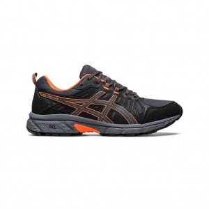 Graphite Grey/Shocking Orange Asics 1011B261.020 Gel-Venture 7 Trail Running Shoes | OYVFC-6952