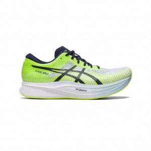 Hazard Green/Midnight Asics 1011B443.300 Magic Speed 2 Running Shoes | VYMKR-8529