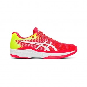 Laser Pink/White Asics 1042A002.702 Solution Speed FF Tennis Shoes | LZPNV-2596