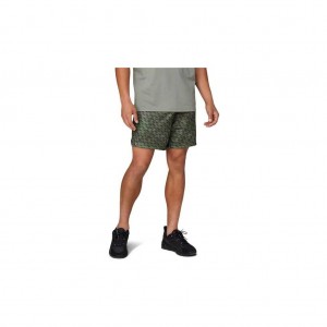 Lichen Green Asics 2031C449.300 7in Knit Training Short Shorts | SFYEG-5369