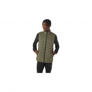 Mantle Green/Graphite Grey Asics 2031B909.303 M Reverse Ins Vest Jackets & Outerwear | YKFLG-3286