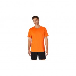 Marigold Asics 2011A620.821 Short Sleeve Heather Tech Top T-Shirts & Tops | CDJBV-6479