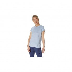 Mist Heather Asics 2012A141.416 Dorai Short Sleeve Top T-Shirts & Tops | TZLXP-5021