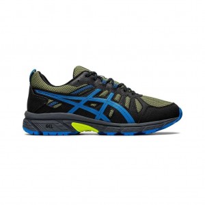 Neon Lime/Directoire Blue Asics 1011A560.300 Gel-Venture 7 Trail Running Shoes | NLTVD-6953
