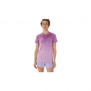 Orchid/Lavender Glow Asics 2012C385.502 Seamless Short Sleeve Top T-Shirts & Tops | QLHEF-5280