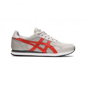 Oyster Grey/Red Clay Asics 1201A267.021 Tiger Runner Sportstyle | YRBAS-0926