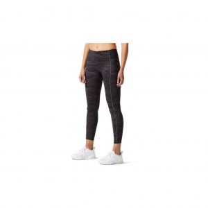 Performance Black/Carrier Grey Asics 2032B782.001 Piping Graphic Tight Tights & Leggings | RCMEH-9432