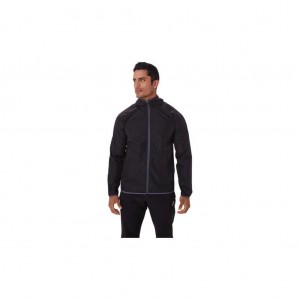 Performance Black Asics 2011B970.001 Packable Jacket Jackets & Outerwear | NSAEI-6034