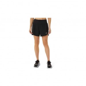 Performance Black Asics 2012C378.001 Road 2-N-1 5.5in Short Shorts & Pants | FBARK-2350