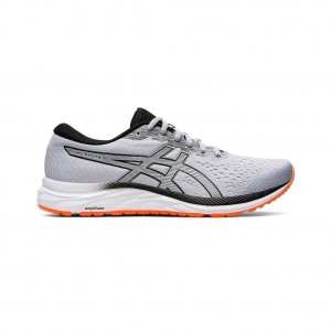 Piedmont Grey/Black Asics 1011A657.020 Gel-Excite 7 Running Shoes | NEQCG-0481