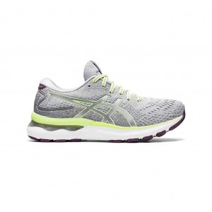 Piedmont Grey/Lime Green Asics 1012B201.020 Gel-Nimbus 24 Running Shoes | MGHCK-3048