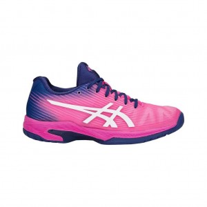 Pink Glow/White Asics 1042A002.700 Solution Speed FF Tennis Shoes | YWITX-4158