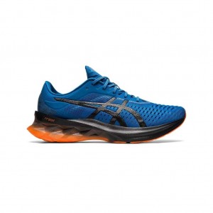 Reborn Blue/Black Asics 1011A681.403 Novablast Running Shoes | HDUPA-5406