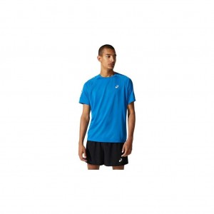 Reborn Blue/Brilliant White Asics 2011B055.403 Icon Short Sleeve Top T-Shirts & Tops | TRLKY-4981